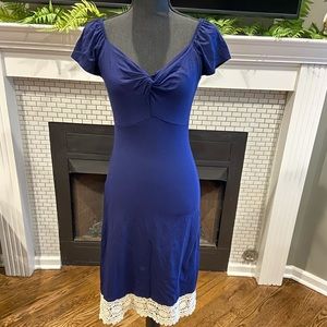 Pepperberry Like New Lace Trimmed Dress, Size 8